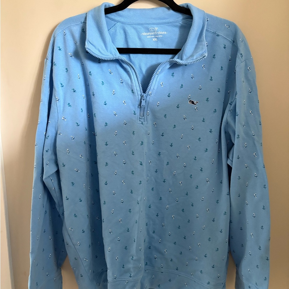 Vineyard Vines Sky Blue Zip-Up